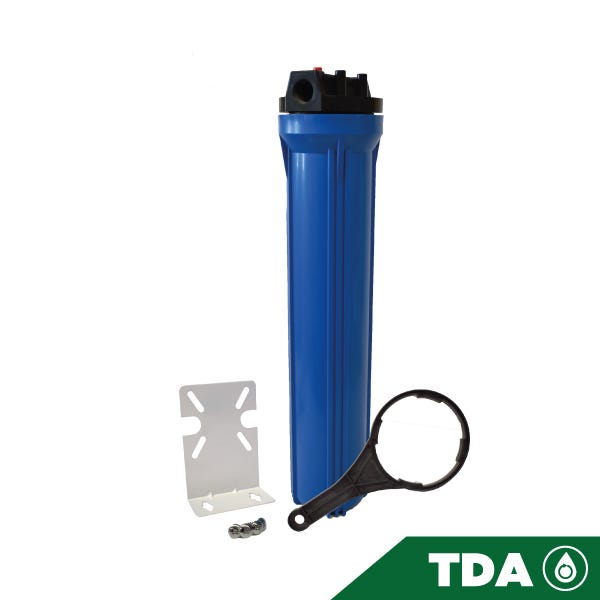 PORTACARTUCHO AZUL # 20 EN 3/4", CON PURGADOR Marca AQUEX. Modelo: 607768
