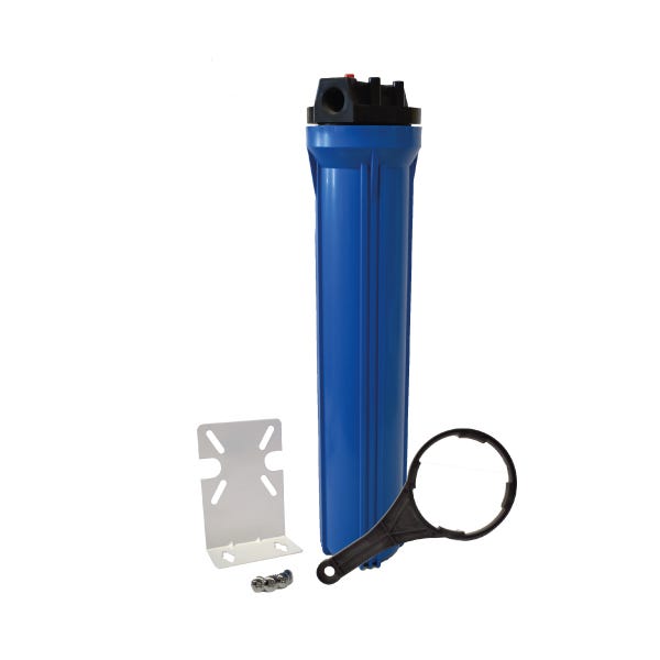 PORTACARTUCHO AZUL # 20 EN 3/4", CON PURGADOR Marca AQUEX. Modelo: 607768