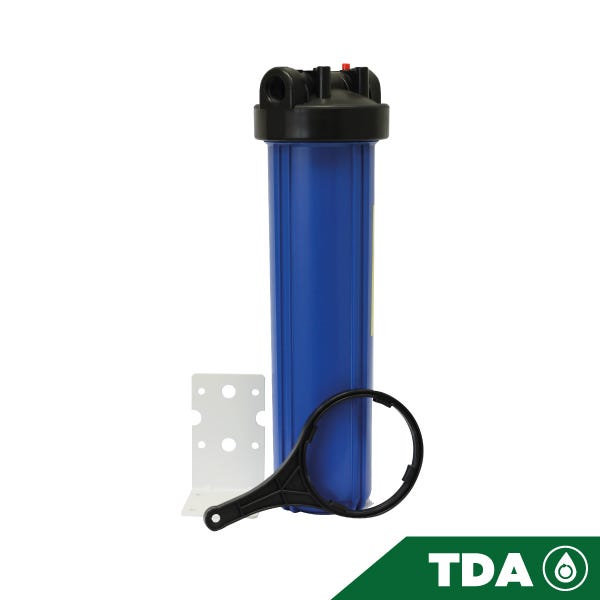 PORTACARTUCHO AZUL # 20 BIG BLUE EN 1", CON PURGADOR Marca AQUEX. Modelo: 607798