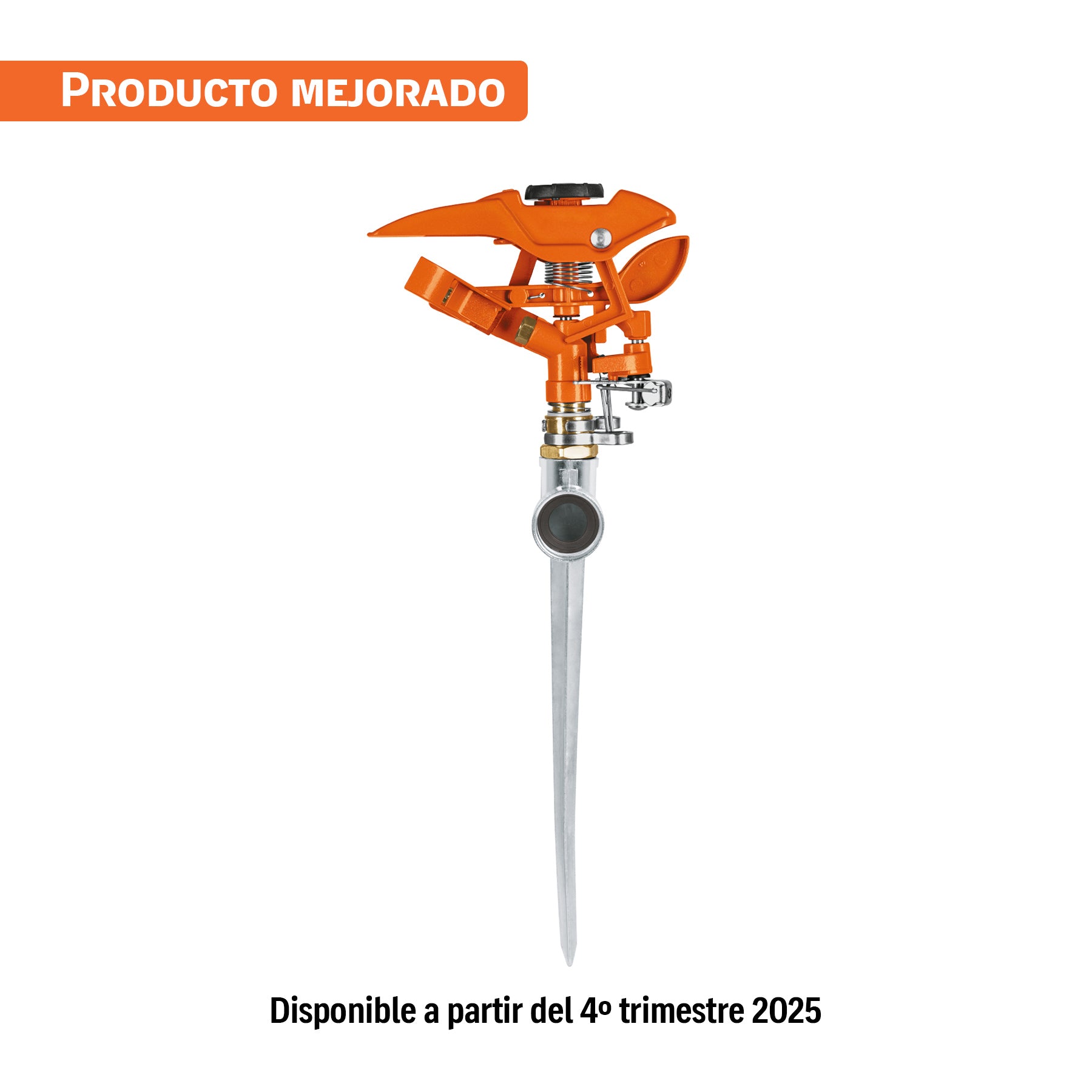 Aspersor metálico 11' una vía, estaca metálica, TRUPER. Modelo: ASP-11