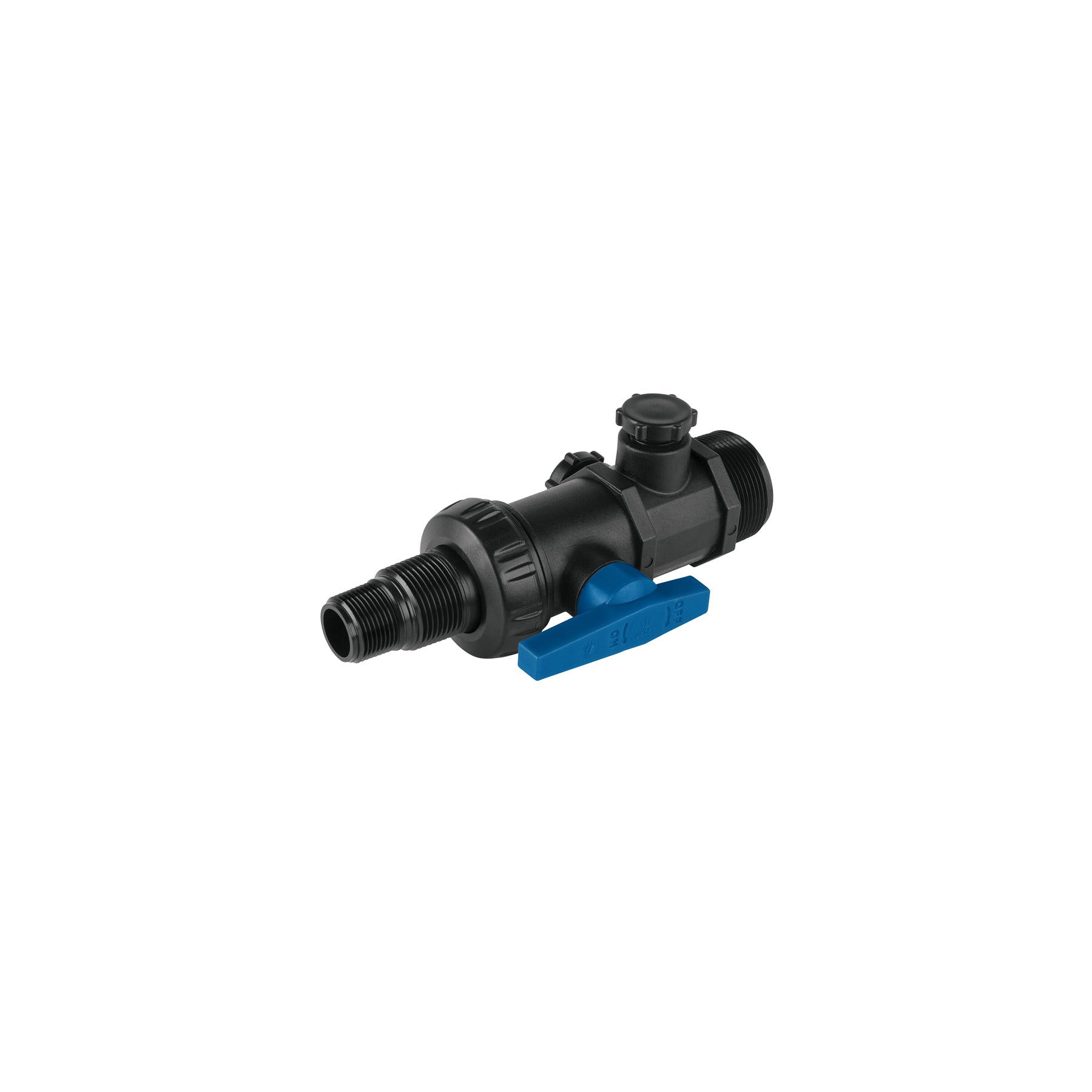 Multiconector polipropileno para tinaco, con válvula, FOSET. Modelo: ATIN-001