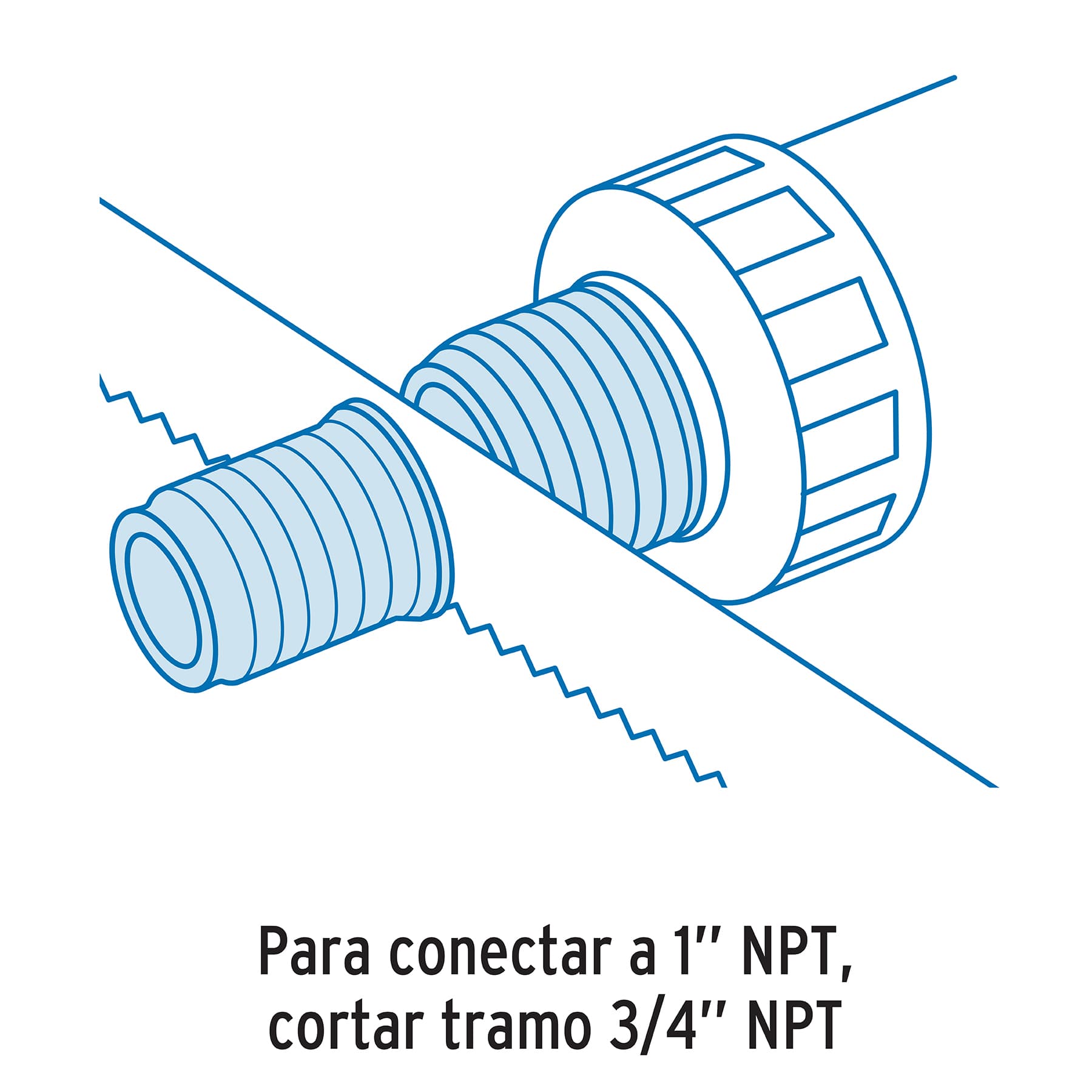 Multiconector polipropileno para tinaco, con válvula, FOSET. Modelo: ATIN-001