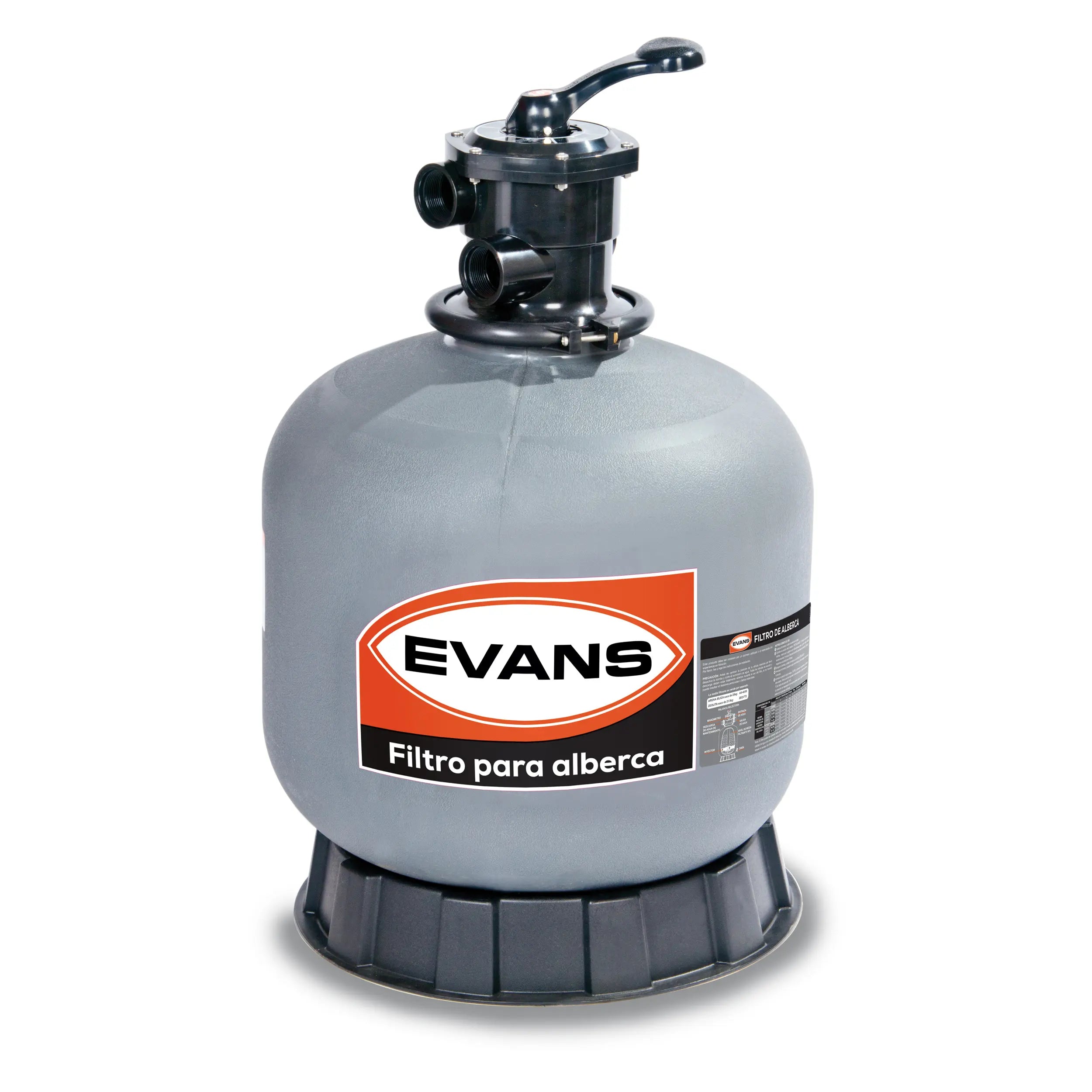 Filtro de alberca 19" plástico Marca EVANS. Modelo: PA-500