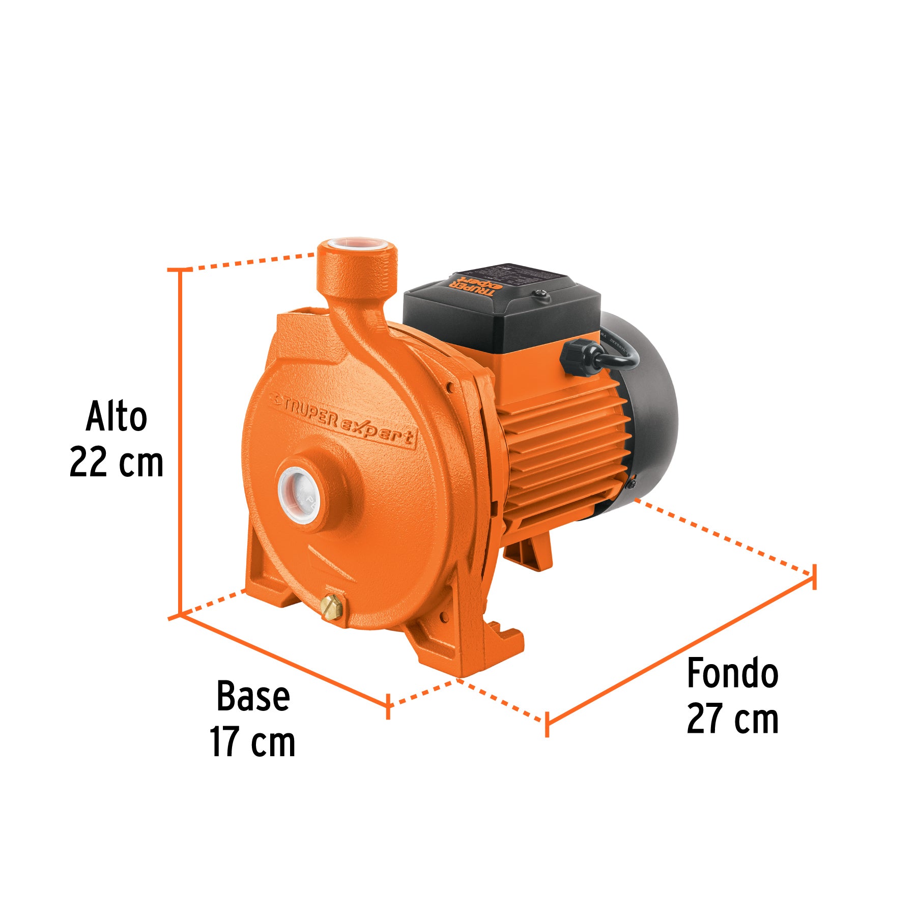 Bomba centrífuga para agua modelo europeo, 1/2 HP, EXPERT. Modelo: BOAC-1/2