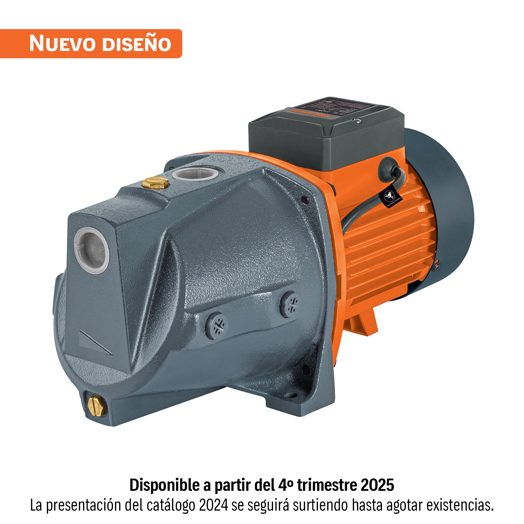 Bomba tipo jet, cabezal de hierro, 1-1/2 HP, TRUPER. Modelo: BOAJ-1-1/2
