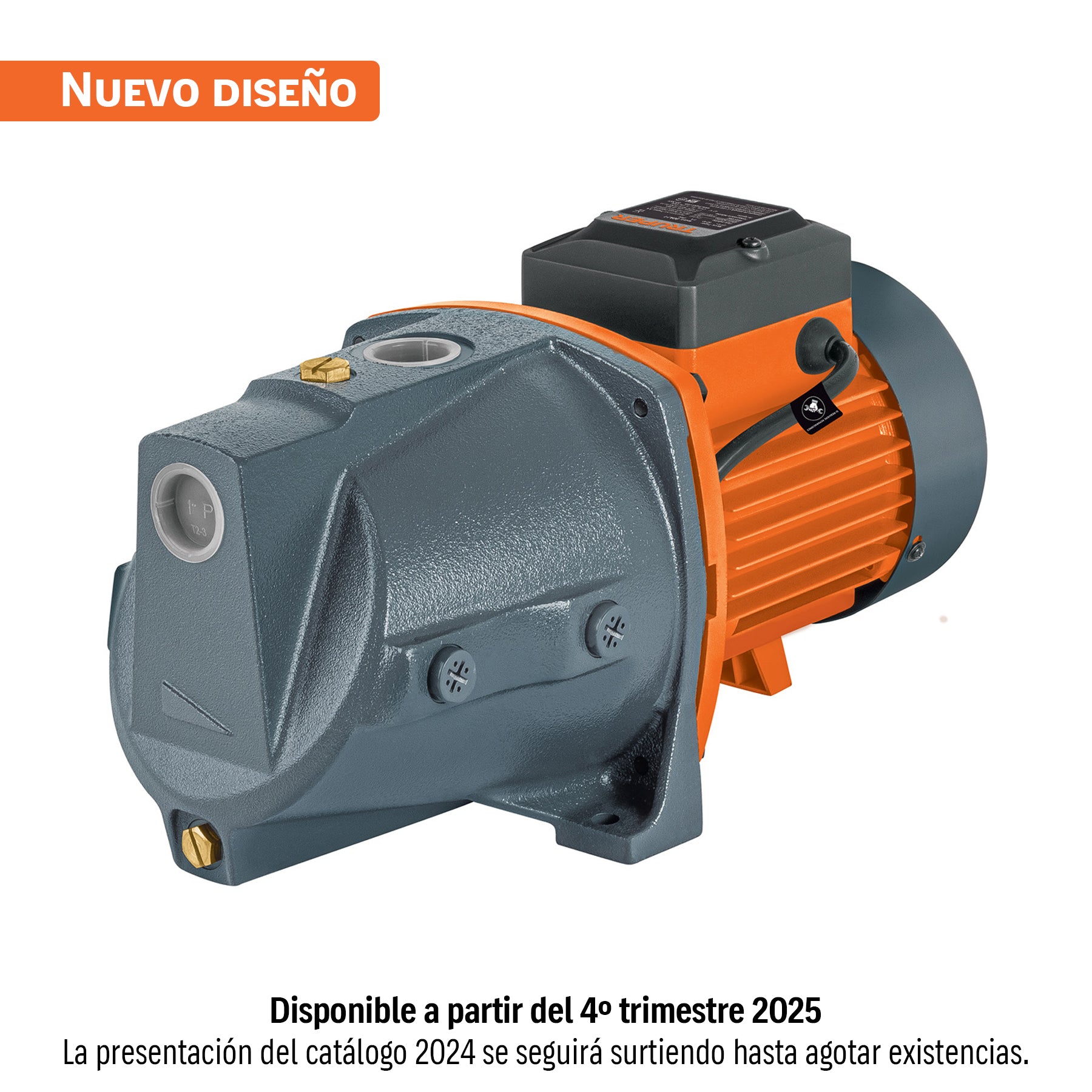 Bomba tipo jet, cabezal de hierro, 1 HP, TRUPER. Modelo: BOAJ-1