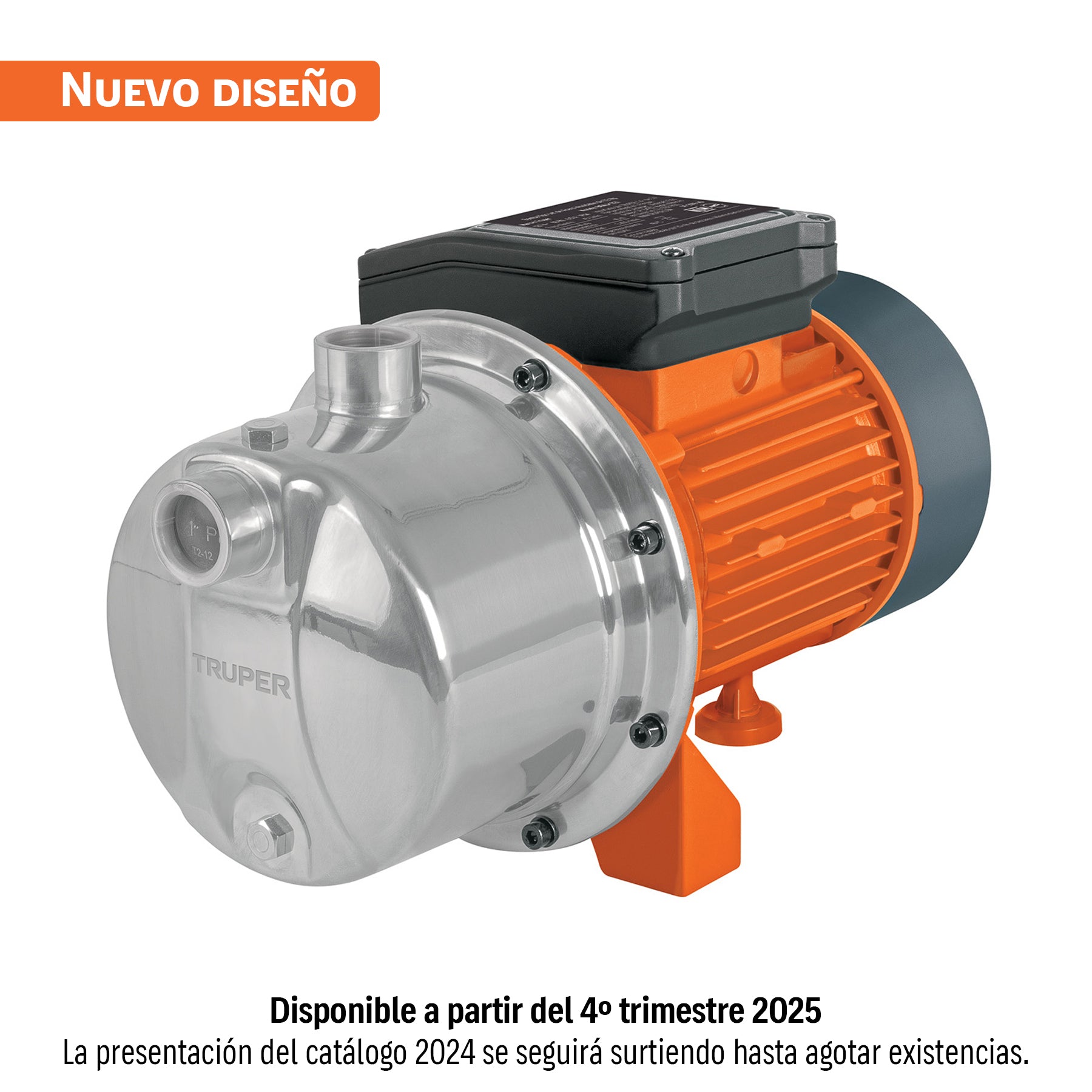 Bomba tipo jet, cabezal de acero inoxidable, 1 HP, TRUPER. Modelo: BOAJ-1I