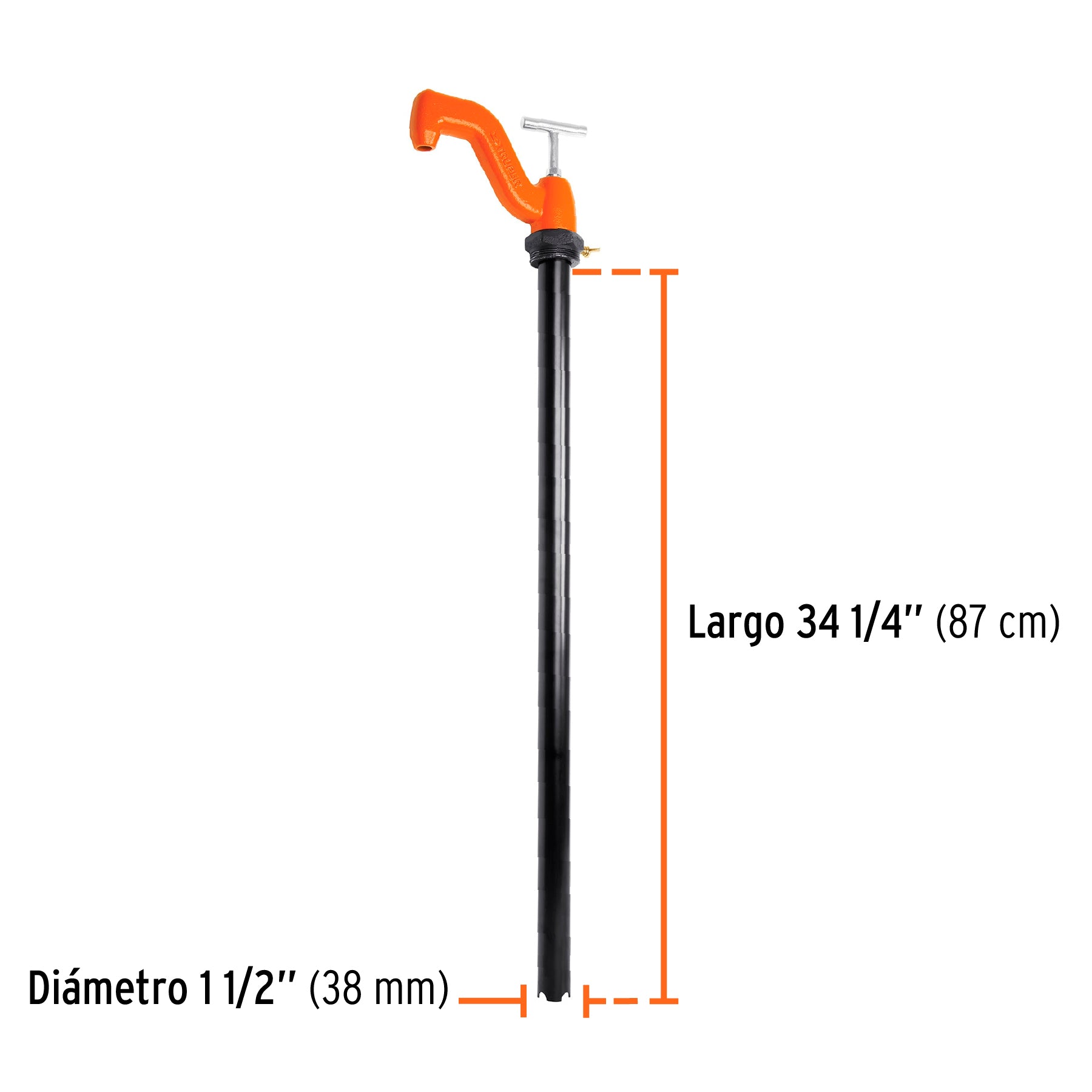 Bomba extractora de solventes con manija tipo 'T', TRUPER. Modelo: BOMEX-35