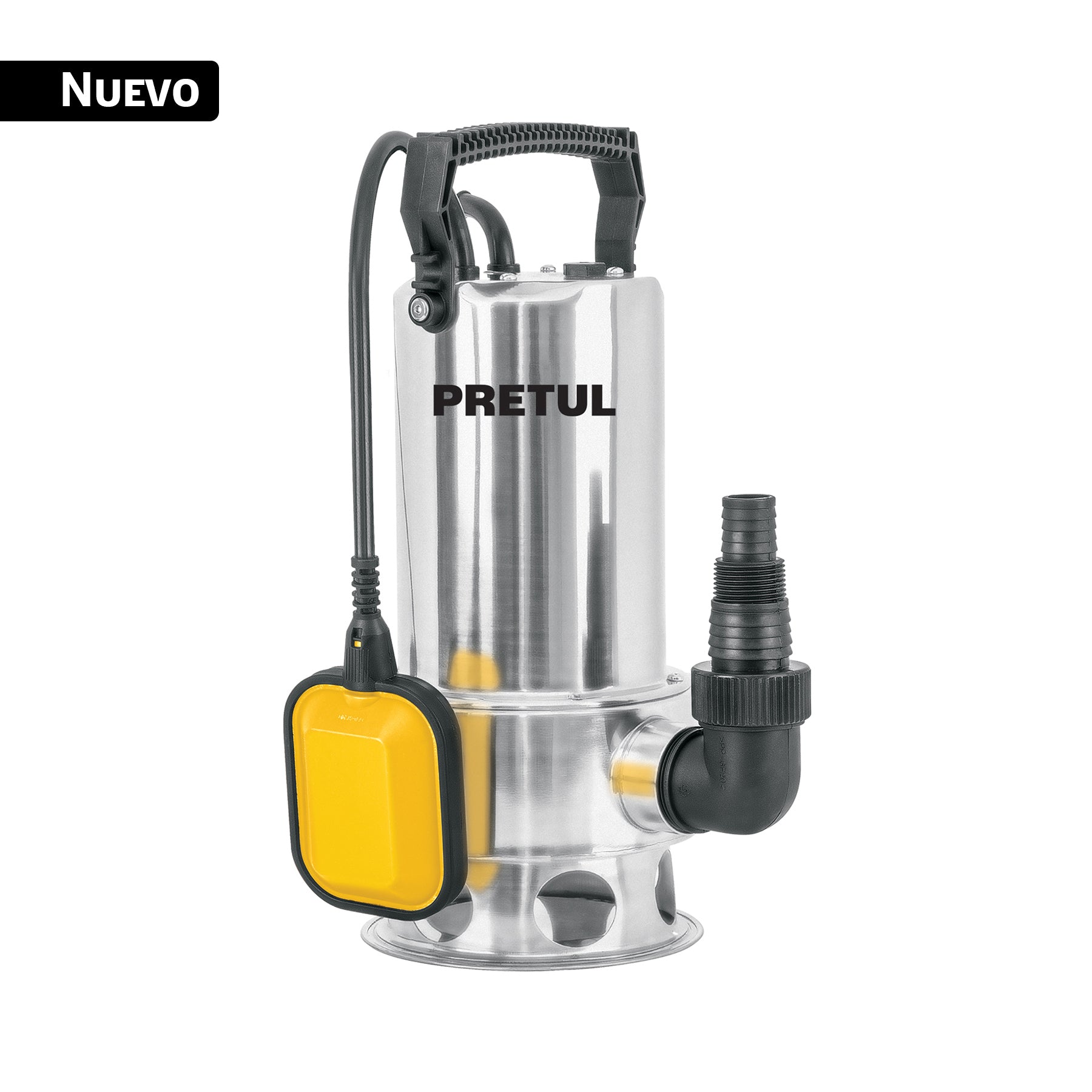Bomba sumergible acero inoxidable,agua sucia,1-1/2HP, PRETUL. Modelo: BOS-1-1/2SMP