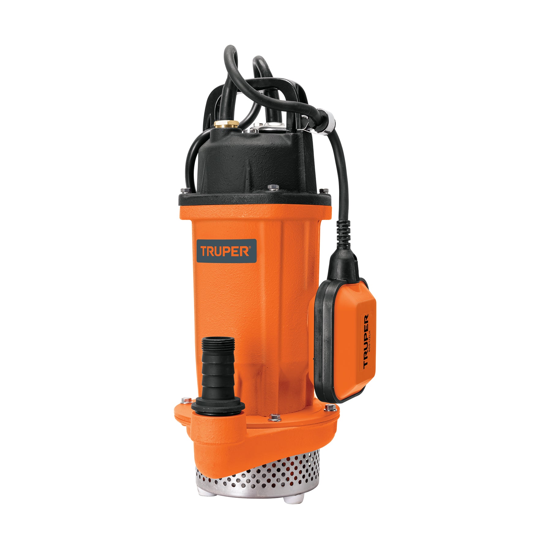 Bomba sumergible hierro fundido, agua limpia, 1/2 HP, TRUPER. Modelo: BOS-1/2LH