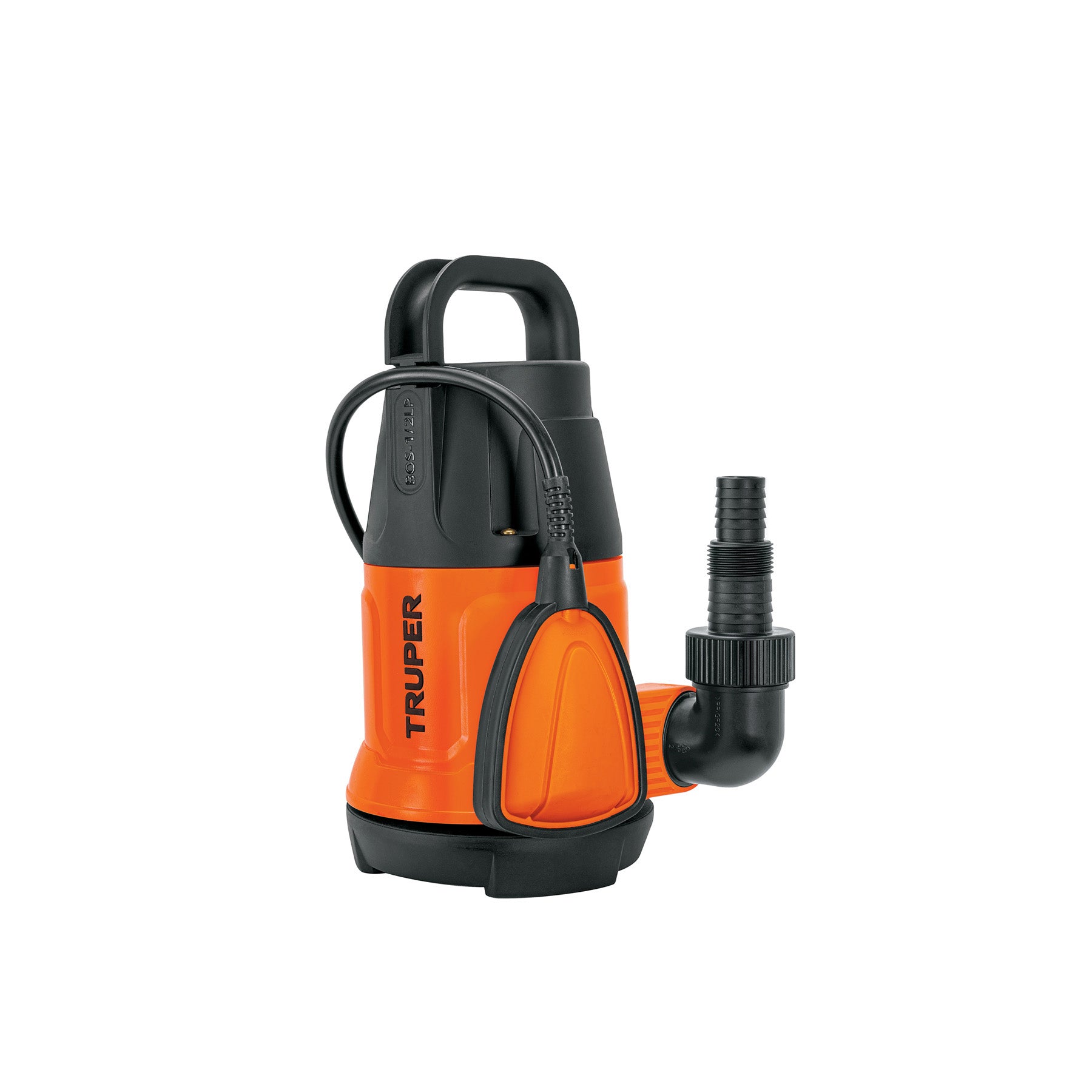 Bomba sumergible plástica, 1/2 HP para agua limpia, TRUPER. Modelo: BOS-1/2LP