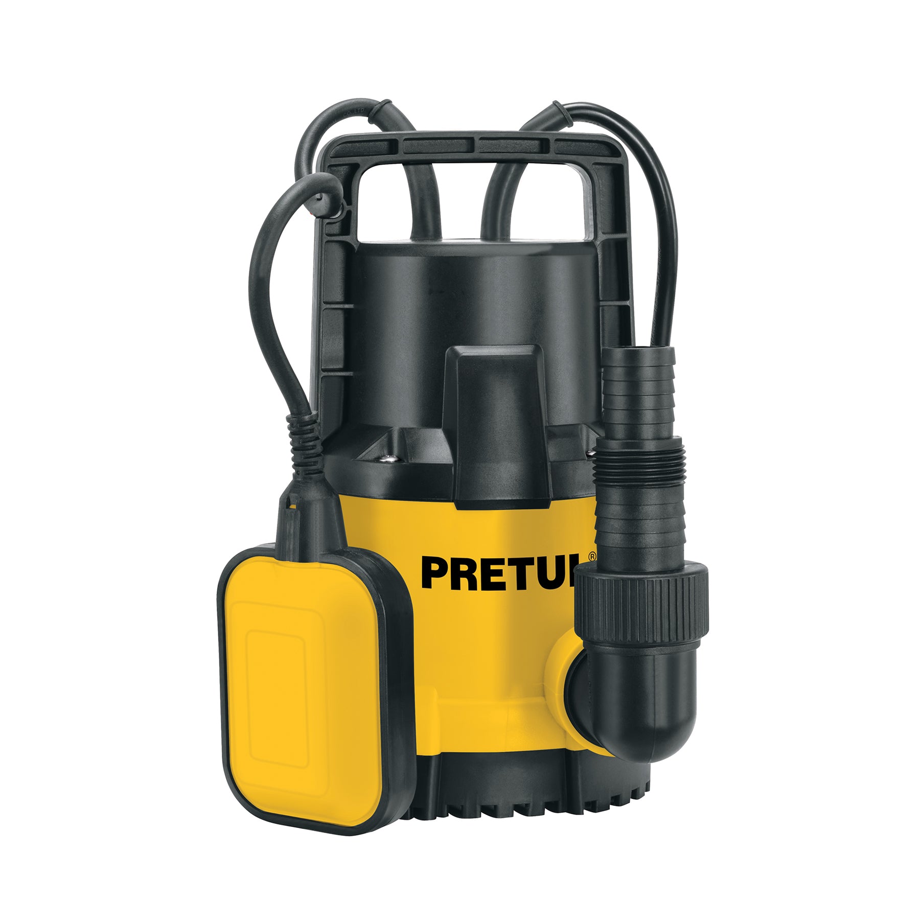 Bomba sumergible plástica, 1/2 HP para agua limpia, PRETUL. Modelo: BOS-1/2LPP