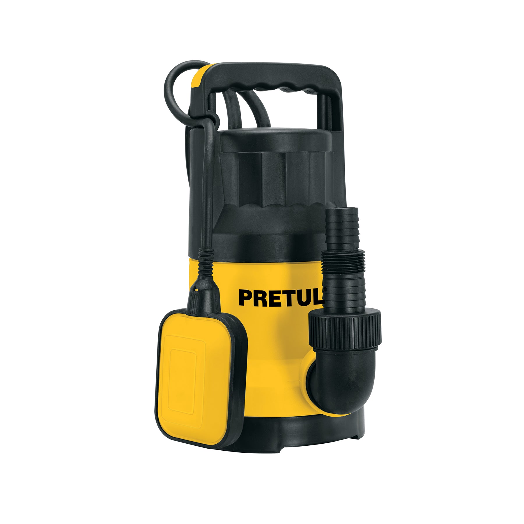 Bomba sumergible plástica, 1 HP para agua limpia, PRETUL. Modelo: BOS-1LPP