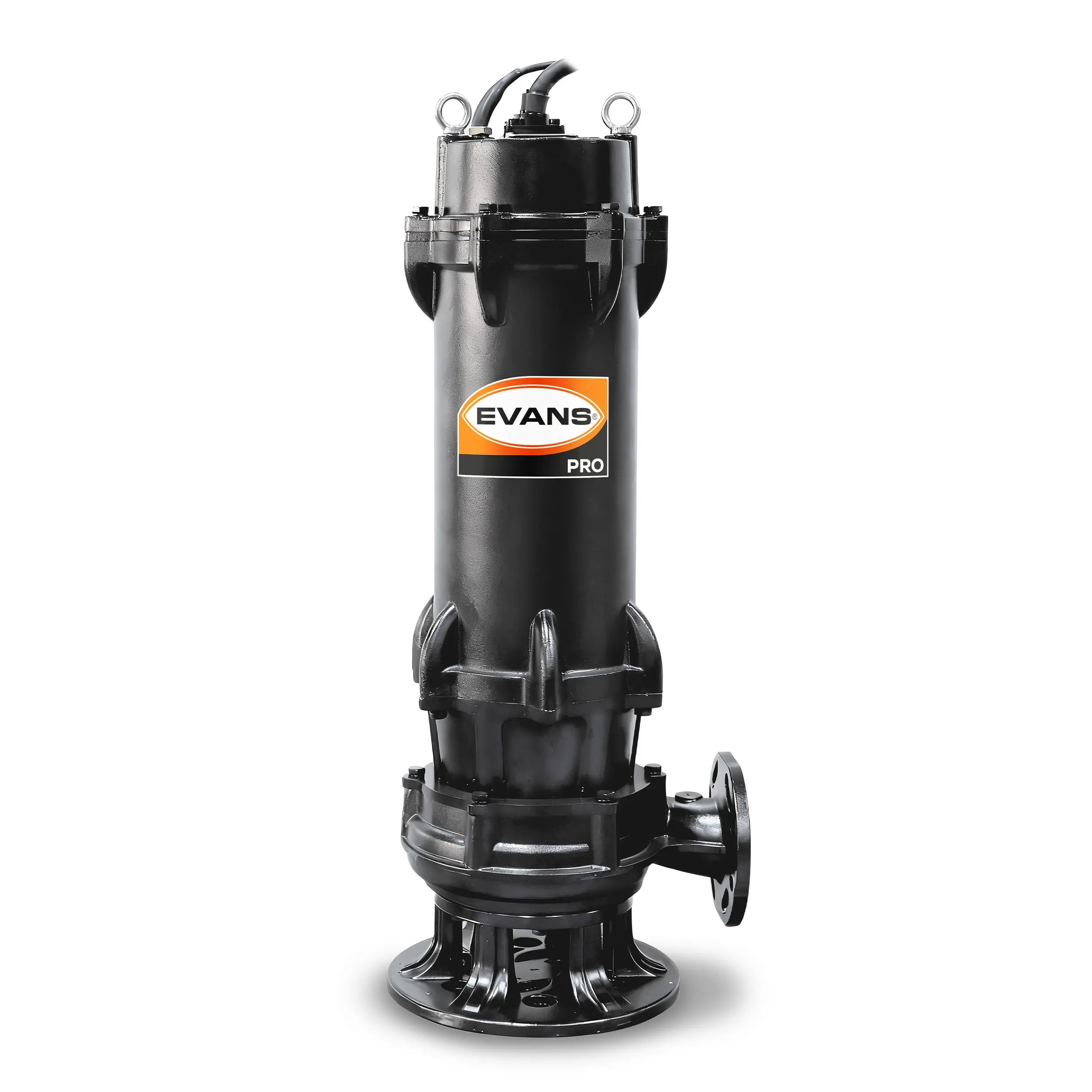 Bomba sumergible para aguas residuales 25 HP 1980 LPM 220 V trifásico Marca EVANS. Modelo: BSAR3ME2500G