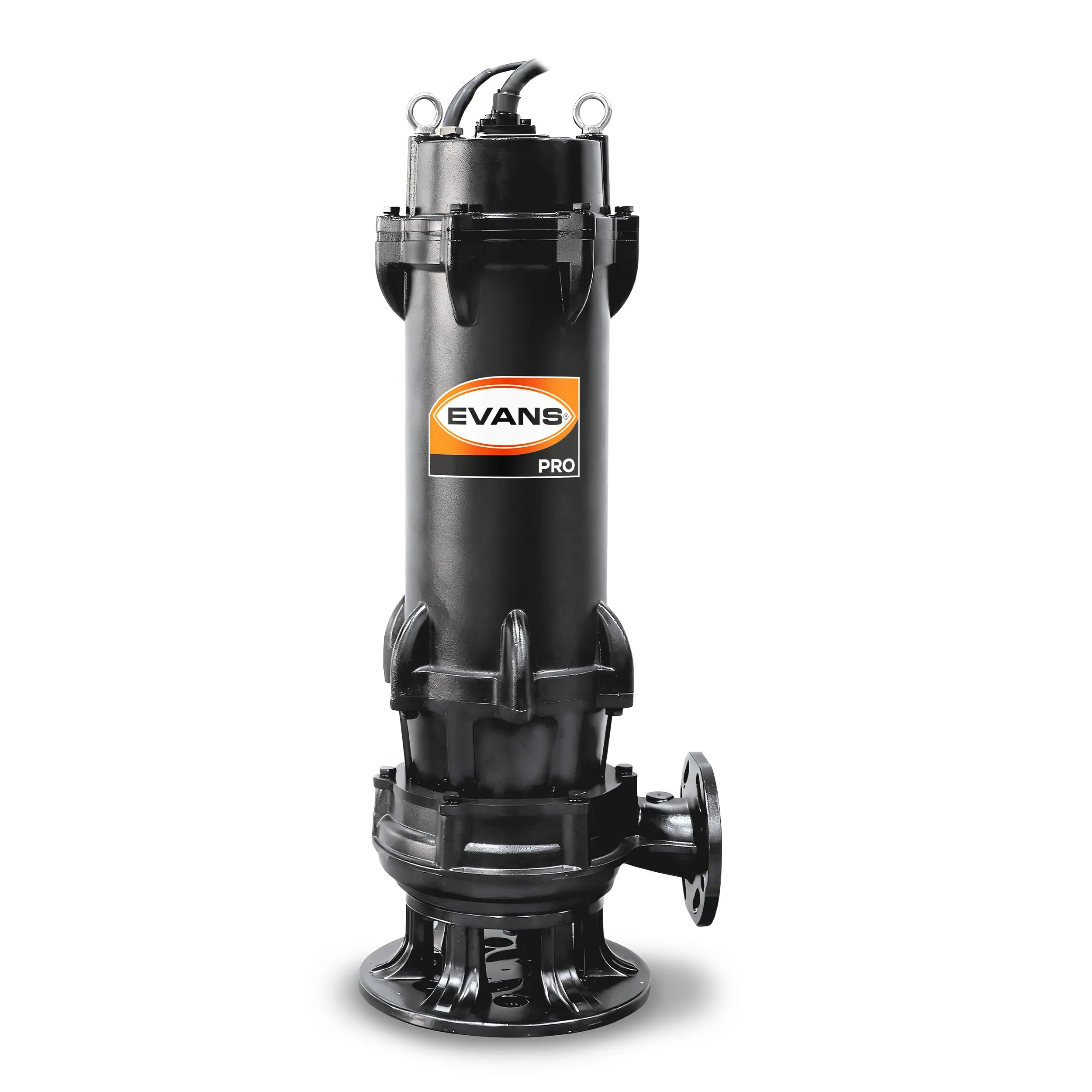 Bomba sumergible para aguas residuales 25 HP 1980 LPM 440 V trifásico Marca EVANS. Modelo: BSAR3ME2500H