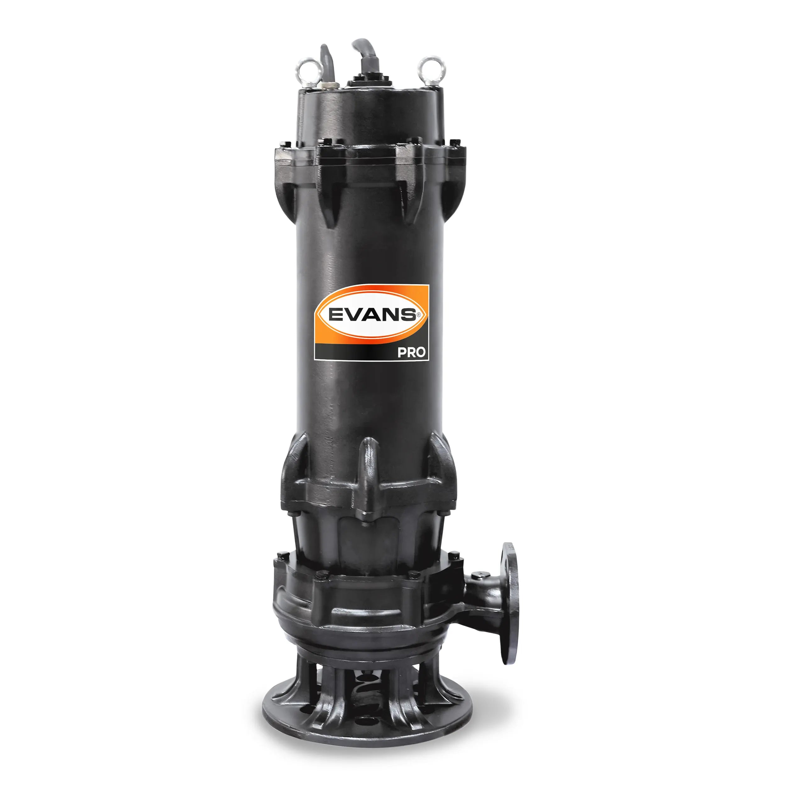 Bomba sumergible para aguas residuales 30 HP 2100 LPM 440 V trifásico Marca EVANS. Modelo: BSAR3ME3000H