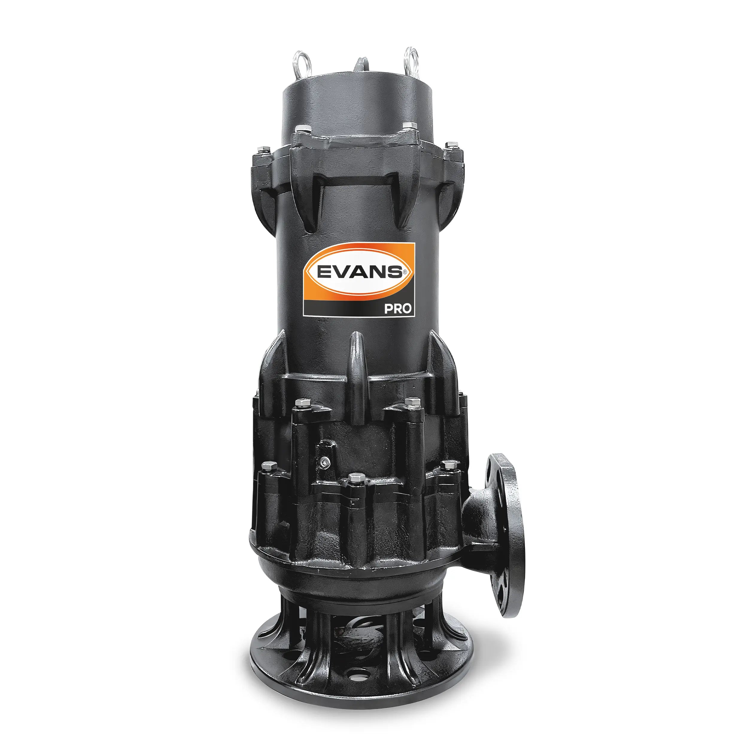 Bomba sumergible para aguas residuales 10 HP 1680 LPM 440 V trifásico Marca EVANS. Modelo: BSAR4ME1000H