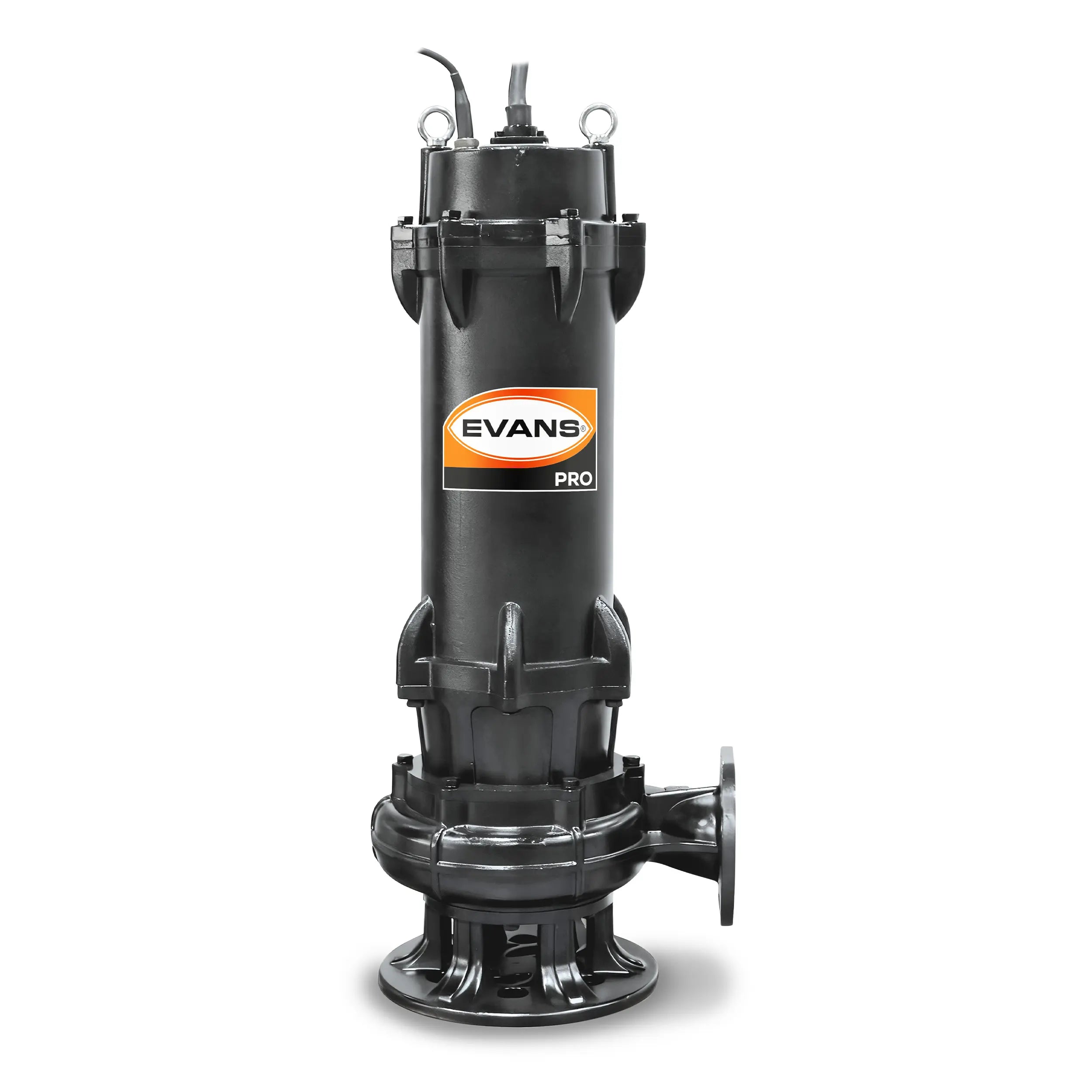 Bomba sumergible para aguas residuales 30 HP 2940 LPM 440 V trifásico Marca EVANS. Modelo: BSAR4ME3000H