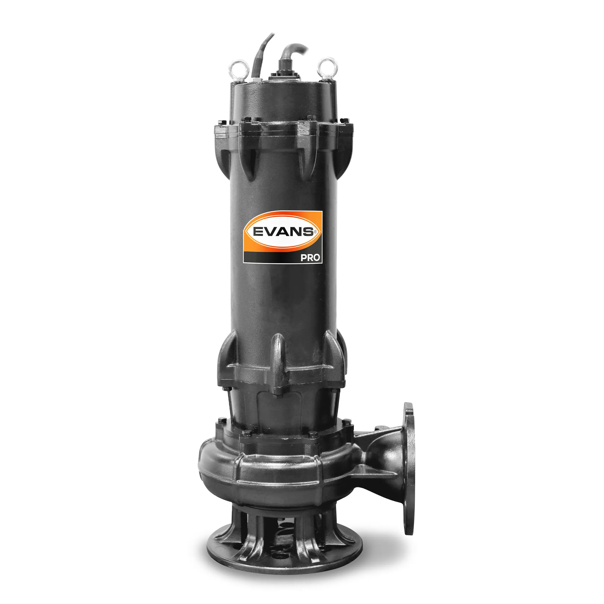 Bomba sumergible para aguas residuales 25 HP 3120 LPM 220 V trifásico Marca EVANS. Modelo: BSAR6ME2500G