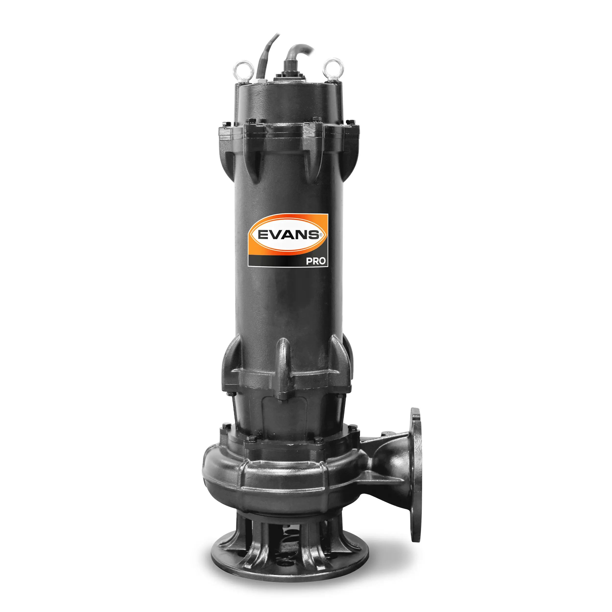Bomba sumergible para aguas residuales 25 HP 3120 LPM 440 V trifásico Marca EVANS. Modelo: BSAR6ME2500H
