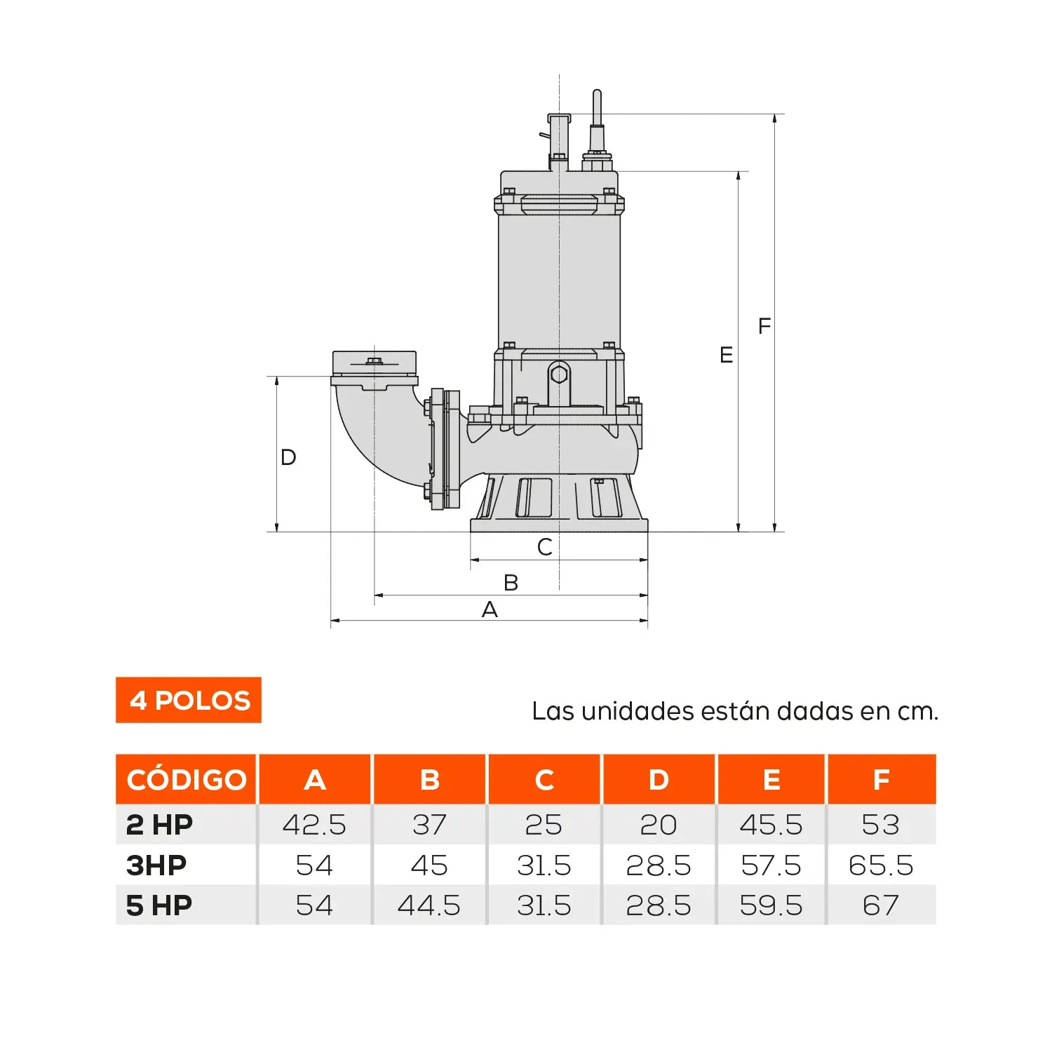 Codo descarga 3" brida ANSI 150. Marca EVANS. Modelo: CDSV3