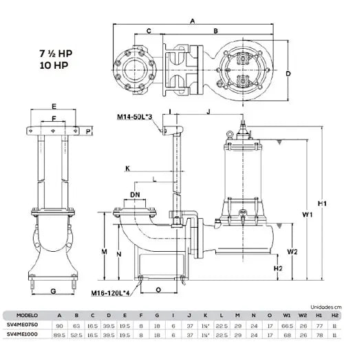 Codo de deslizamiento 4" Marca EVANS. Modelo: RDSV4
