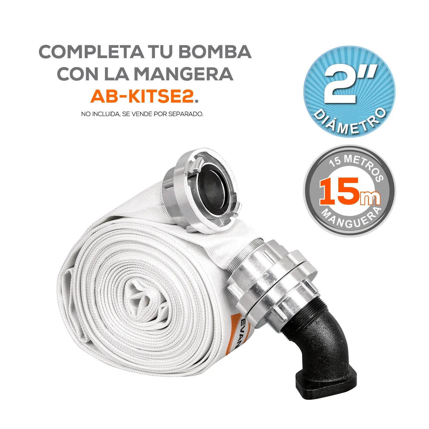 Bomba sumergible para aguas residuales 3/4 HP 115 V monofásico. Marca EVANS. Modelo: SAS2ME075F