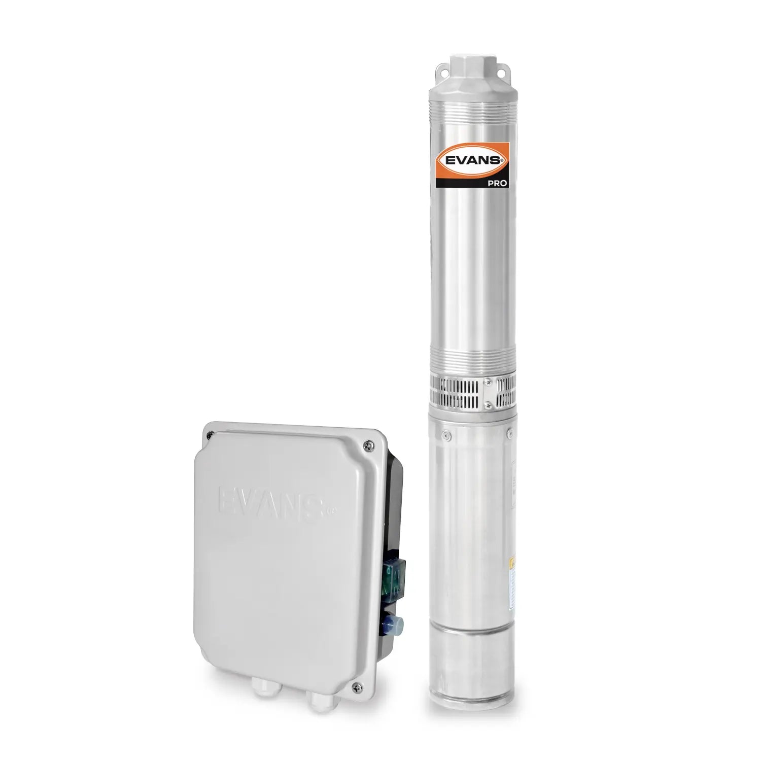 Equipo de riego sumergible 8GPM 1 HP 220 V monofásico Marca EVANS. Modelo: SD408ME100G3