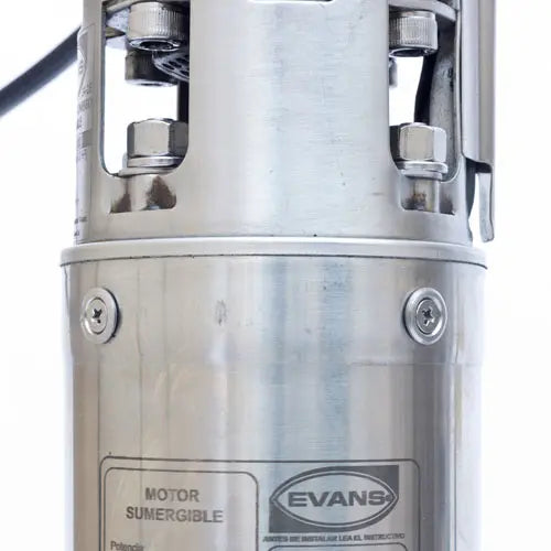 Equipo de Riego 18GPM Inox 1.5HP 105 LPM 220 V trifásico Marca EVANS. Modelo: SD418ME0150GI