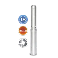 Equipo de Riego 18GPM Inox 2HP 105 LPM 220 V trifásico Marca EVANS. Modelo: SD418ME0200GI