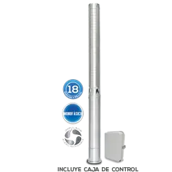 Equipo de Riego 18GPM Inox 5HP 105 LPM 220 V monofásico Marca EVANS. Modelo: SD418ME500G3I