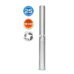 Equipo de Riego 25GPM Inox 5.0HP 5 HP 220 V trifásico Marca EVANS. Modelo: SD425ME0500GI