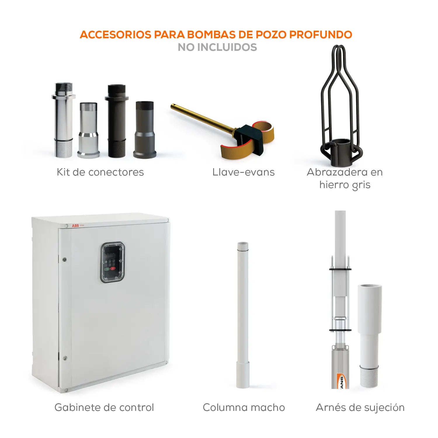 Equipo de riego sumergible 25GPM 1.5 HP 115 V monofásico Marca EVANS. Modelo: SD425ME150F3