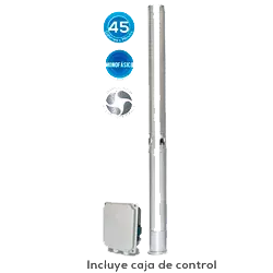 Equipo de Riego 45GPM Inox 5HP 250 LPM 220 V monofásico Marca EVANS. Modelo: SD445ME500G3I