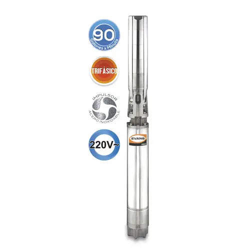 Equipo de Riego 90GPM Inox. 25HP 220 V trifásico Marca EVANS. Modelo: SD690ME2500GI