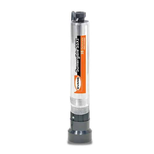 Bomba sumergible para cisterna 1 HP 115 LPM 220 V trifásico Marca EVANS. Modelo: SSX1ME0100G
