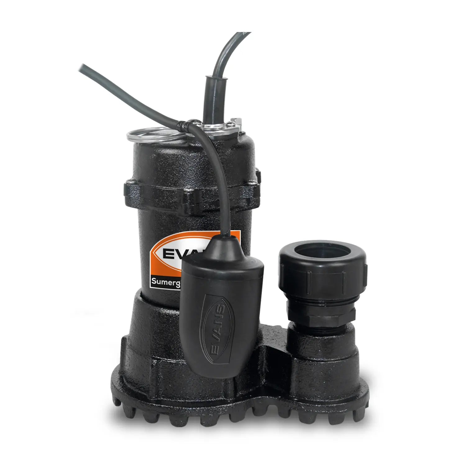 Bomba sumergible para aguas residuales 1/2 HP 235 LPM 115 V monofásico Marca EVANS. Modelo: SV1.5ME050