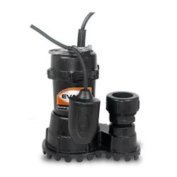 Bomba sumergible para aguas residuales 1/2 HP 235 LPM 115 V monofásico Marca EVANS. Modelo: SV1.5ME050