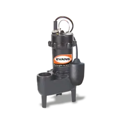 Bomba sumergible para aguas residuales 1/2 HP 200 LPM 115 V monofásico Marca EVANS. Modelo: SV2ME040