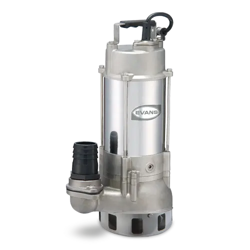 Bomba sumergible para aguas residuales 1 HP 115 V monofásico 185 LPM Marca EVANS. Modelo: SV2ME100F-I