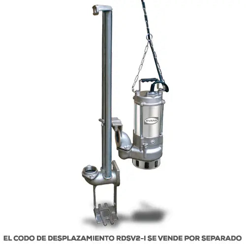 Bomba sumergible para aguas residuales 1 HP 220 V monofásico 185 LPM Marca EVANS. Modelo: SV2ME100G-I