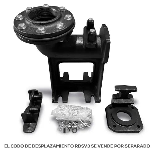 Bomba sumergible para aguas residuales 2 HP 220 V trifásico 360 LPM Marca EVANS. Modelo: SV3ME0200G