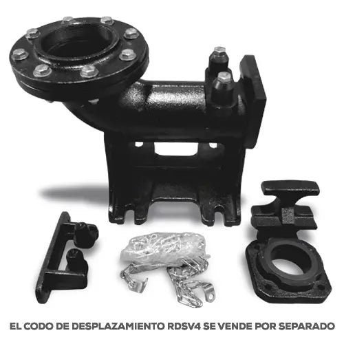 Bomba sumergible para aguas residuales 7.5 HP 440 V trifásico 1260 LPM Marca EVANS. Modelo: SV4ME0750H