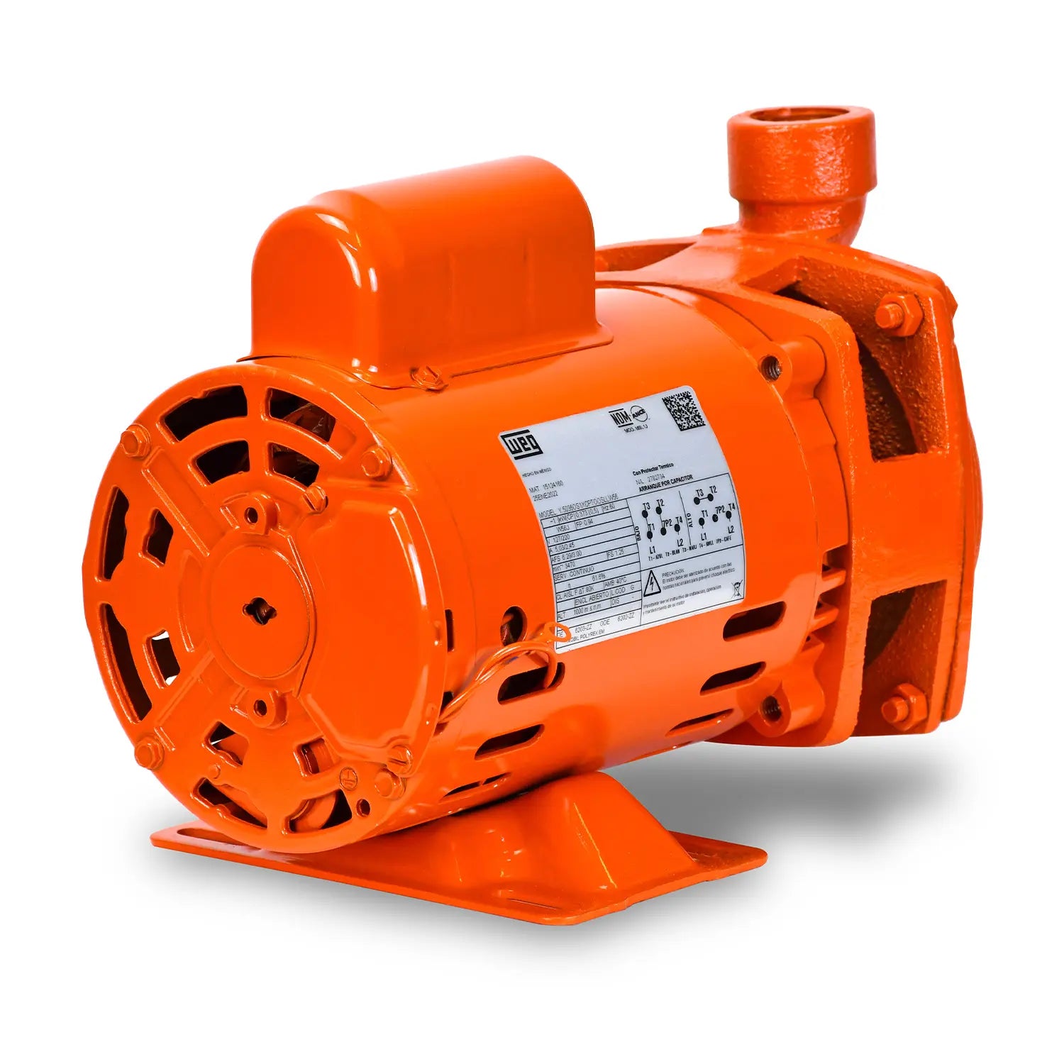 Bomba centrífuga 1/2 HP 127 V monofásico 90 LPM Marca EVANS. Modelo: 2H050-FS