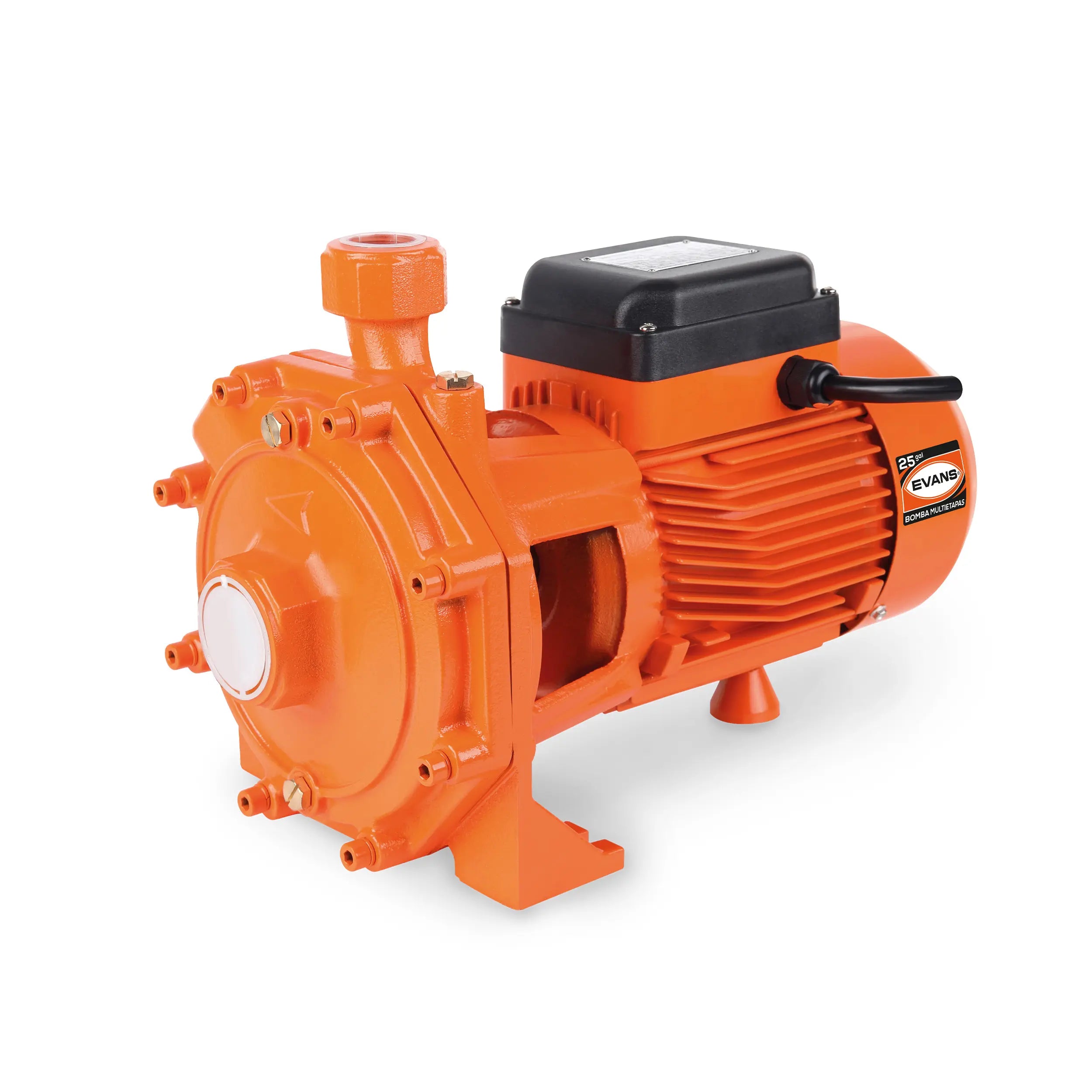 Bomba multietapas 1.5 HP 180 LPM 220/440 V trifásico Marca EVANS. Modelo: BME25ME0150