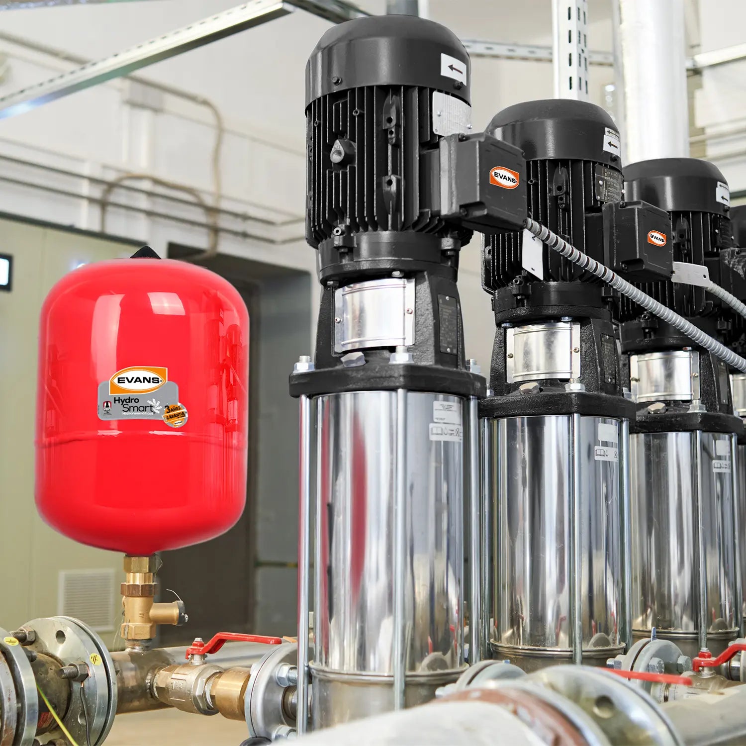 Bomba multietapas 1.5 HP 75 LPM 115/220 V monofásico Marca EVANS. Modelo: SSXV5ME150I
