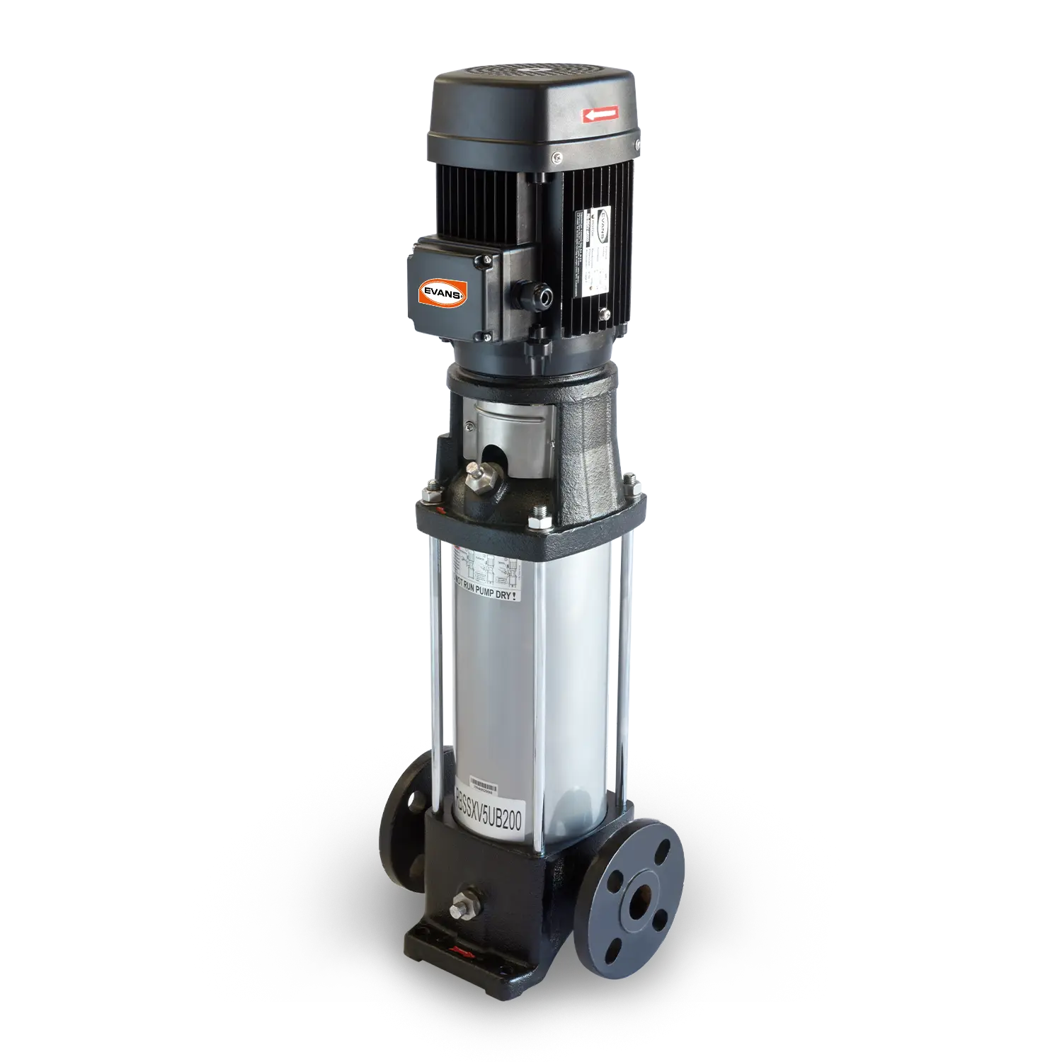 Bomba multietapas 2 HP 75 LPM 220 V monofásico Marca EVANS. Modelo: SSXV5ME200
