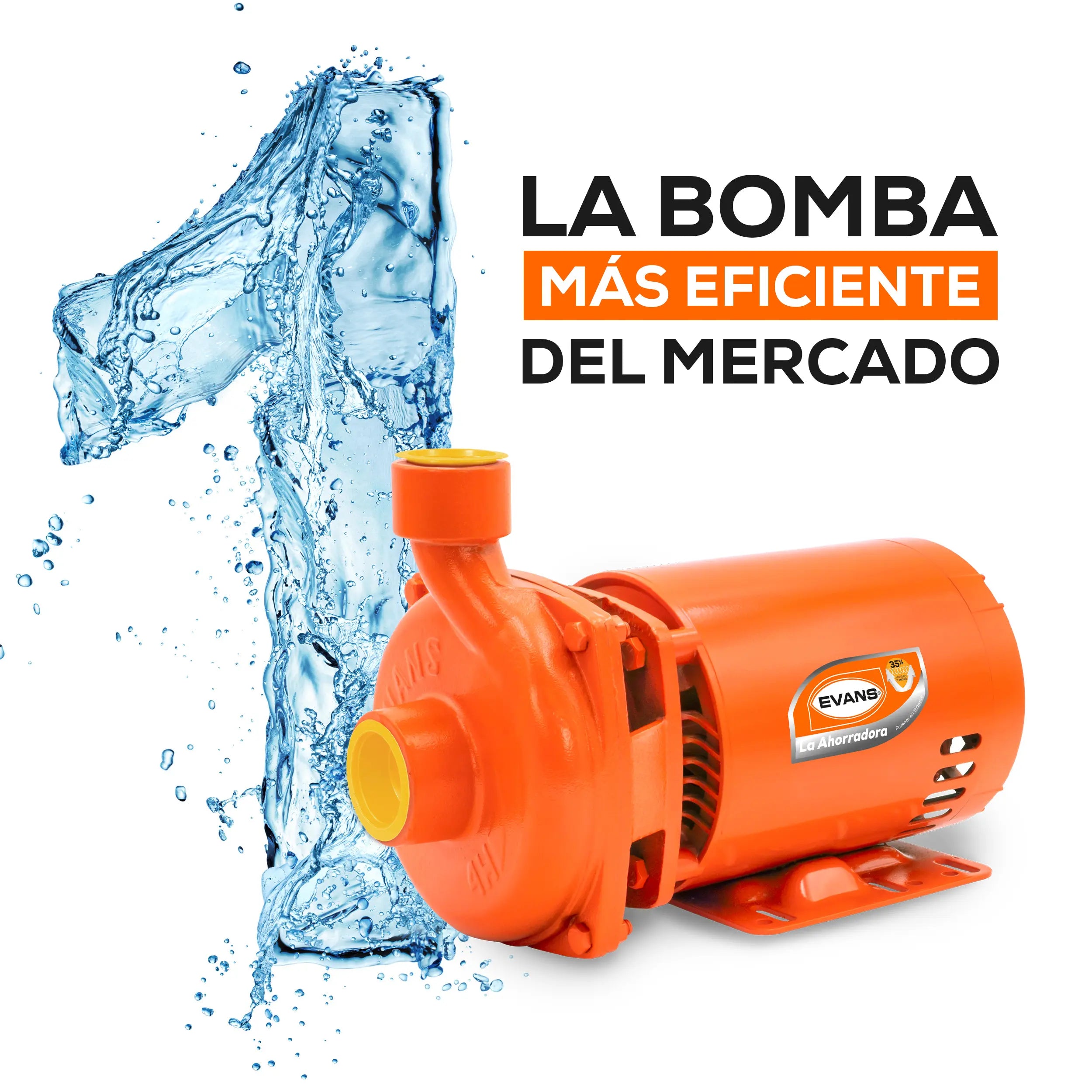 Bomba centrífuga 1.5 HP 240 LPM 220/440 V trifásico Marca EVANS. Modelo: 4HME0150A