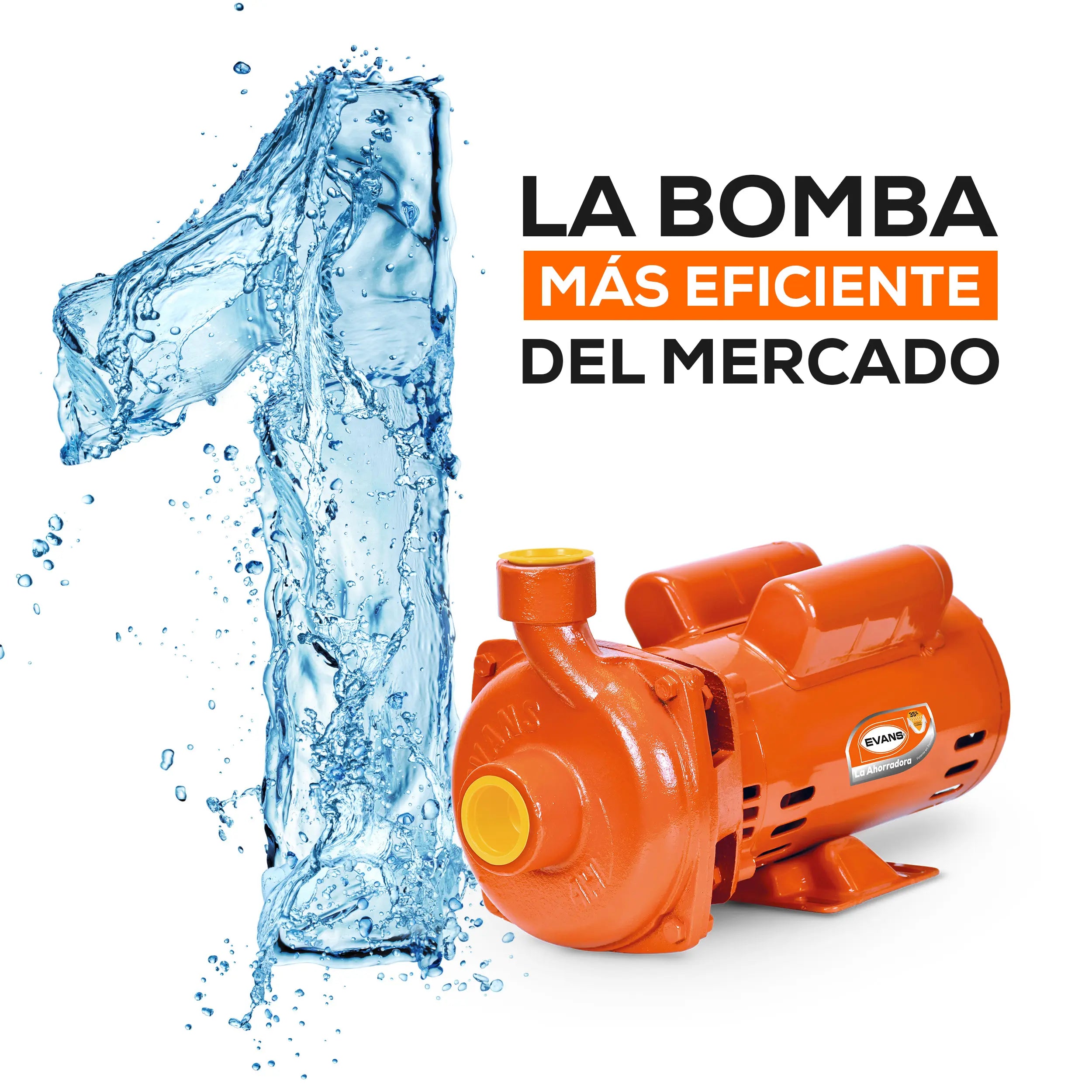 Bomba centrífuga 1.5 HP 240 LPM 127/220 V monofásico Marca EVANS. Modelo: 4HME150