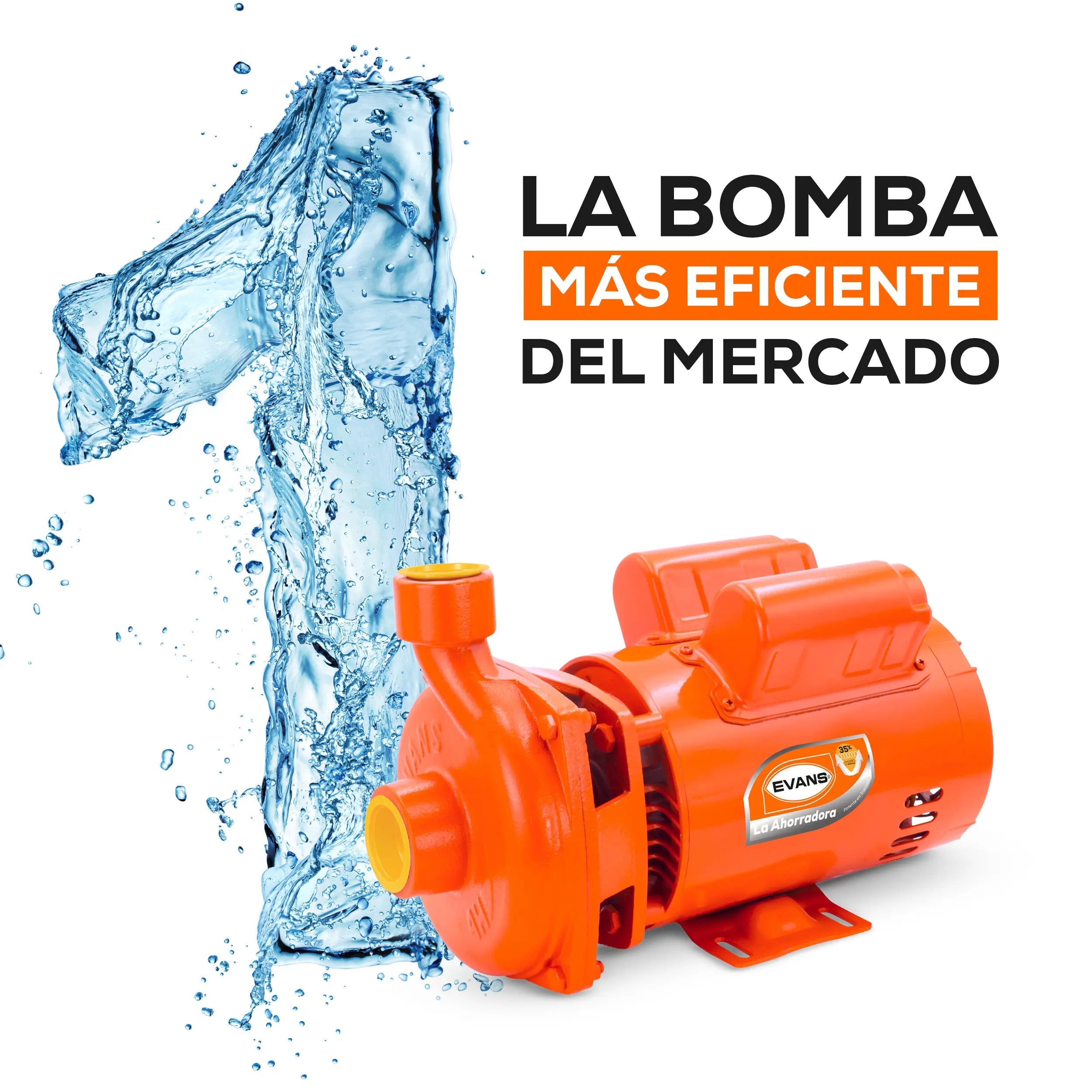Bomba centrífuga 2 HP 300 LPM 127/220 V monofásico Marca EVANS. Modelo: 4HME200